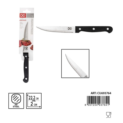 [0233366] Cuchillo de carne 22.2x2.0 cm - Utensilios de cocina esenciales