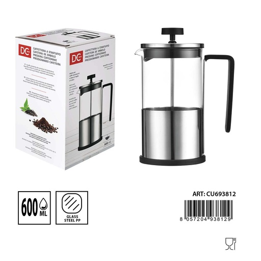 [0233209] Cafetera de émbolo 600 ml - Utensilios de café y té