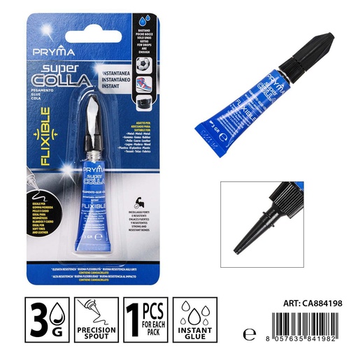 [0233668] Súper Cola Gel Instantáneo Flexible 3g - Adhesivo