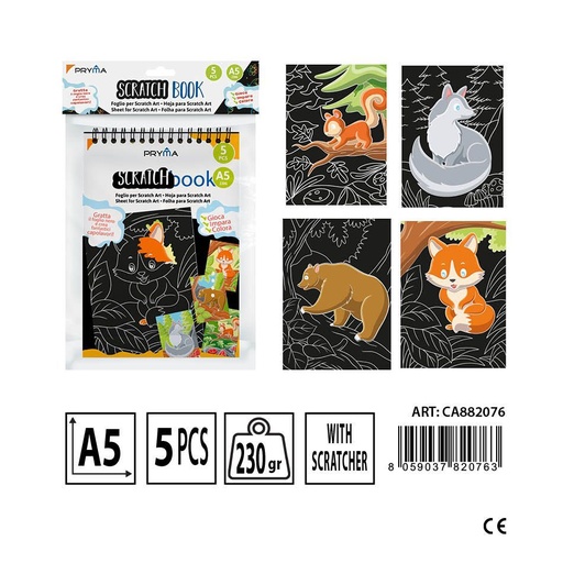 [0232969] Libreta rascable A5 5FF 230G - Material de arte