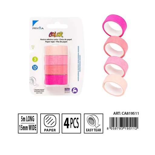 [0230507] Cinta adhesiva de papel 15mmx5m para manualidades