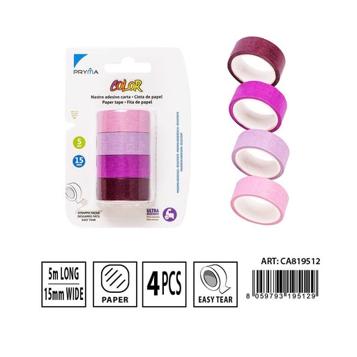 [0230508] Cinta adhesiva de papel 15MMX5M - Adhesivos