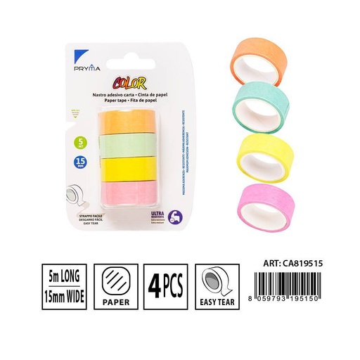 [0230511] Cinta adhesiva de papel 15MMX5M - Adhesivos