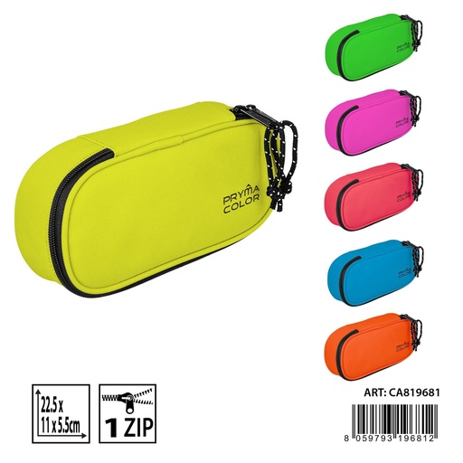 [0230850] Estuche con tapa 22.5x11x5.5cm para almacenar útiles escolares
