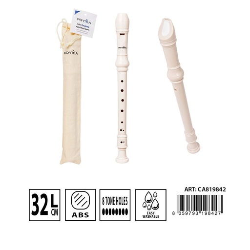 [0231033] Flauta dulce 32 cm - Instrumento musical para principiantes