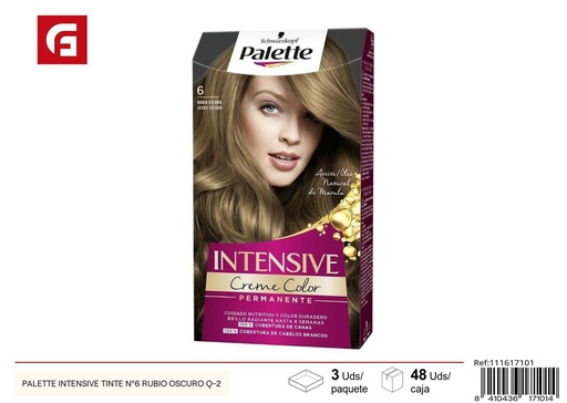 [111617101] Tinte para cabello Palette Intensive Nº6 rubio oscuro para coloración