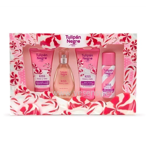 [8410751099369] Estuche de perfumes Tulipán negro con fresas y nata - Perfumes