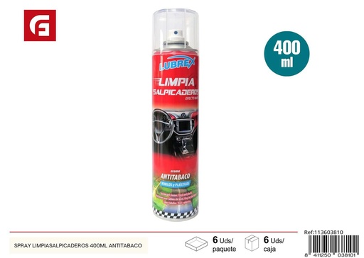 [113603810] Limpiador de salpicaderas antitabaco Lubrex 400ml - Accesorios de coche