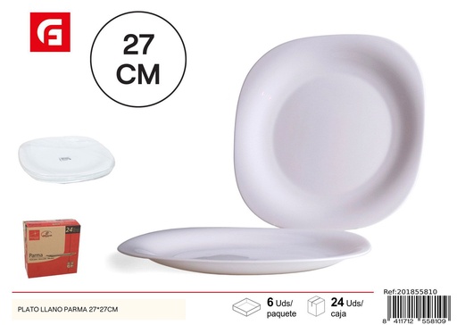 [201855810] Plato llano Parma 27x27cm - Utensilios de cocina