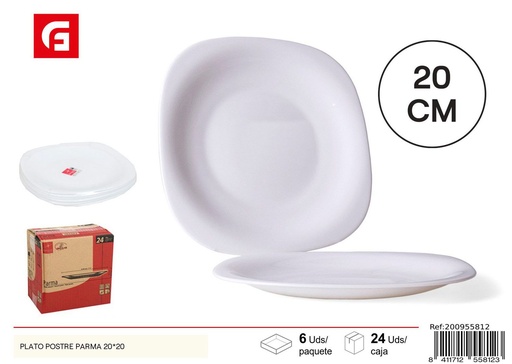 [200955812] Plato postre parma 20*20 - Vajilla de cerámica