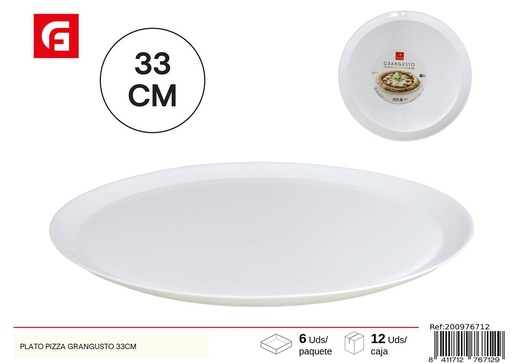 [200976712] Plato de cerámica para pizza Grangusto 33cm - Vajilla