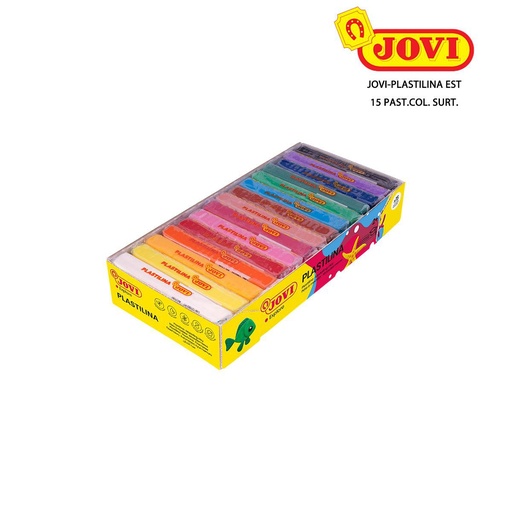 [A000584] Plastilina Jovi 15 colores surtidos para manualidades