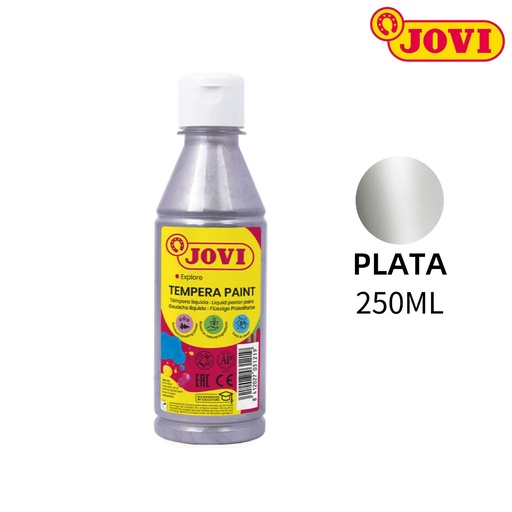 [A000996] Pintura de huevo JOVI 250 ml - Plateado - Marca JOVI