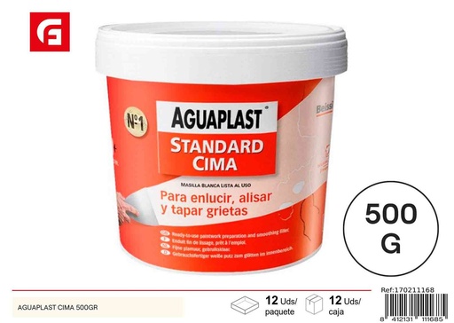 [170211168] Masilla Aguaplast Cima 500 g - Pintura de ferretería