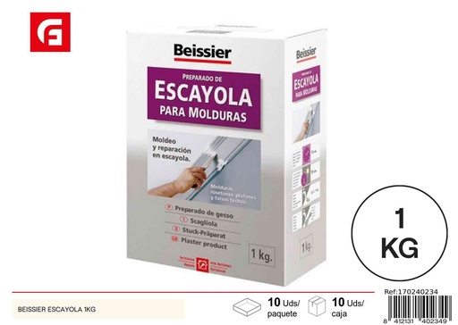 [170240234] escayola Beissier 1 kg - Materiales de construcción y ferretería