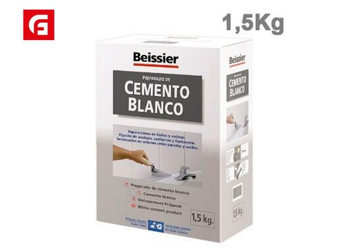[170240348] Cemento blanco Beissier 1.5kg - Material de construcción