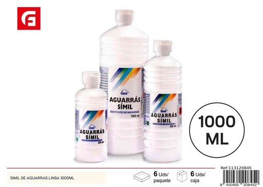 [113120845] Diluente similar a aguarrás Lin SA 1000ml - Pintura y disolventes