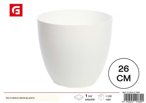 [124411769] Taza de plástico de 26 cm blanca - Utensilios de cocina