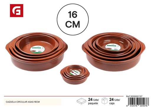 [A002842] Cazuela circular 16cm - Utensilios de cocina
