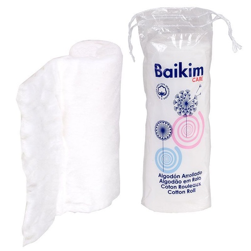 [8413805257180] Algodón arrollado 80 g 10 unidades Baikim - Algodón desmaquillante