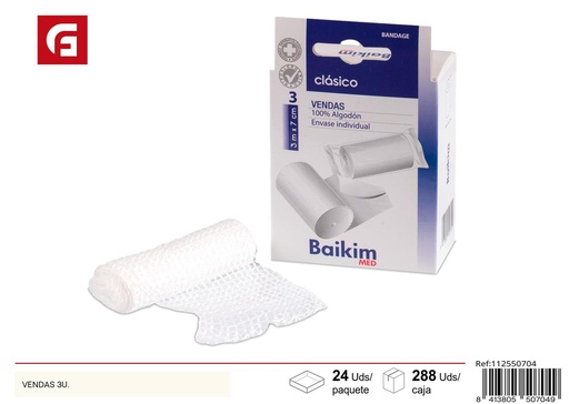 [112550704] Vendas 3 und - Productos de cuidado personal