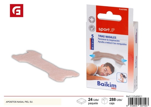 [112545811] Apósitos nasales de piel 5 und - Productos de cuidado personal