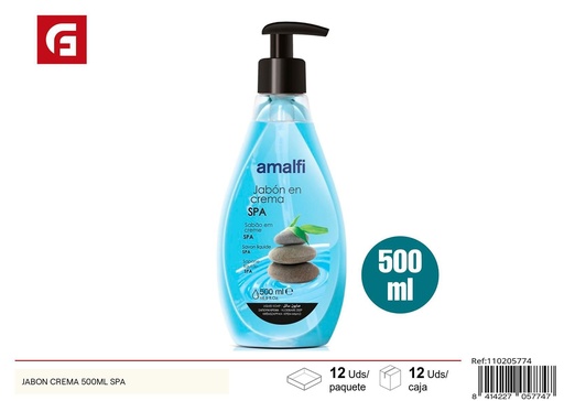 [110205774] Jabón crema spa 500ml - Productos de cuidado personal