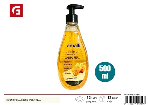 [110205789] Jabón crema jalea real 500ml - Productos de cuidado personal