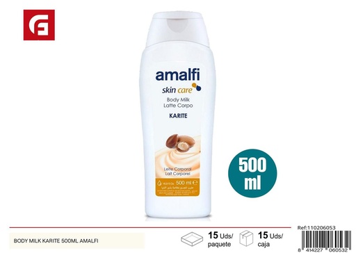 [110206053] Cuerpo de leche karité 500ML Amalfi - Productos de cuidado personal y lociones