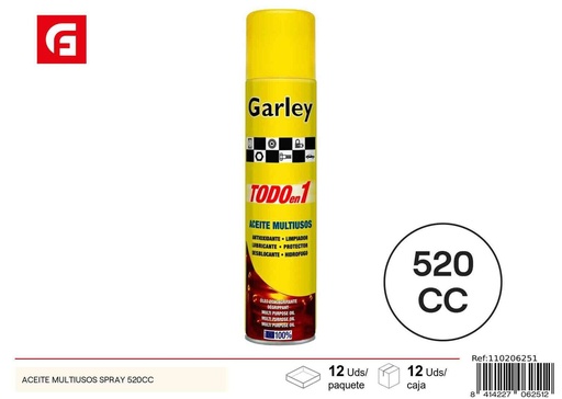 [110206251] Aceite multiusos en spray 520CC - Pintura y ferretería