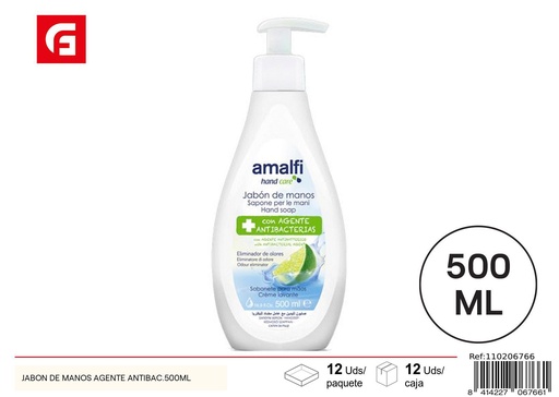 [110206766]  jabón de manos antibacteriano 500ml - Productos de cuidado personal