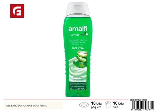 [110269181]  gel de baño y ducha aloe vera 750ml - Productos de cuidado personal