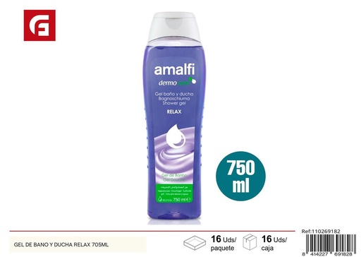 [110269182]  gel de baño y ducha relax 750ml - Productos de cuidado personal