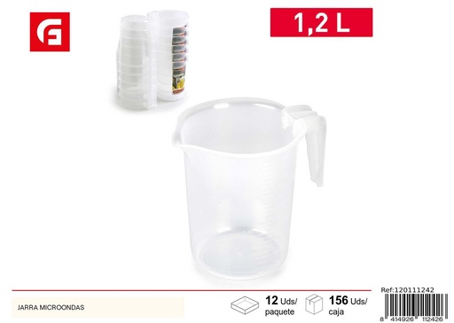 [120111242] Jarra de plástico para microondas - Utensilio de cocina