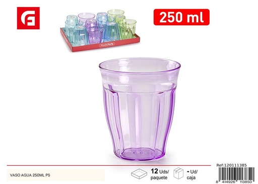 [120111385] Vaso de plástico 250ml PS - Artículos de cocina