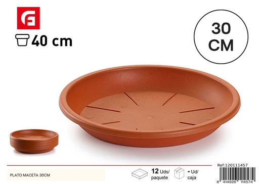 [120111457] Plato maceta 30cm - Plásticos para el hogar