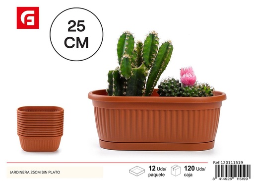 [120111519] Jardinera 25 cm sin plato - Decoración para plantas