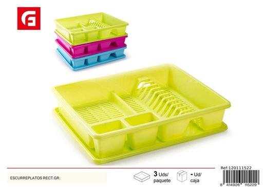[120111522] Escurridor de platos recto de plástico - Organizador de cocina