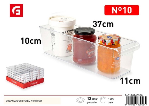 [120140956] Organizador de frigorífico n°10 37x10x11cm - Productos plásticos