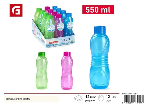 [120141984]  botella deportiva 550ml - Botellas reutilizables