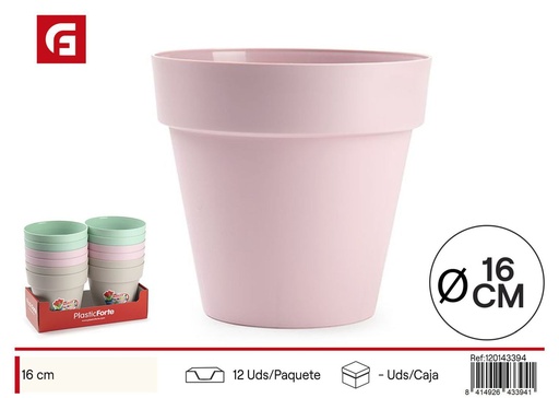 [120143394] Maceta decorativa 16cm varios colores