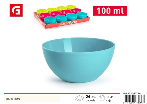 [120143714] Bol plástico 90 100ml - Utensilios de cocina, set de ensaladeras