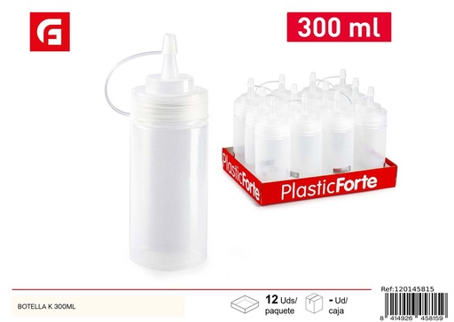 [120145815] Botella K 300ml - Plásticos y utensilios de cocina