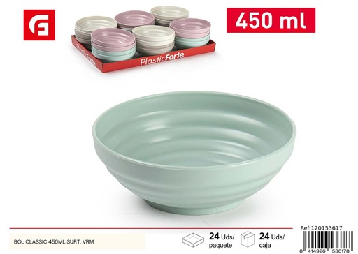 [120153617] Bol clásico de plástico 450 ml - Utensilios de cocina