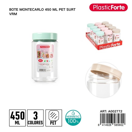 [A002772] Bote Montecarlo 450ml PET surtido VRM