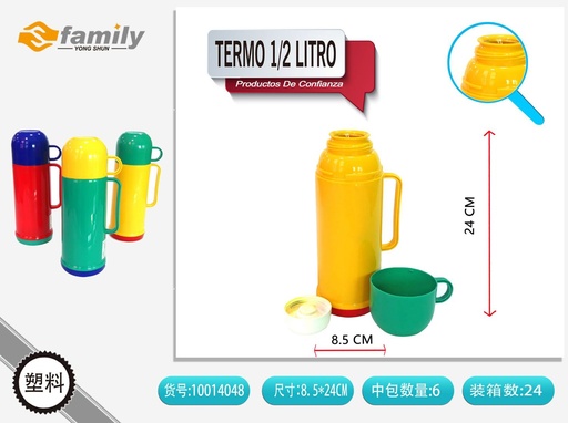 [A003097] Termo de acero inoxidable 0.5 litros para bebidas