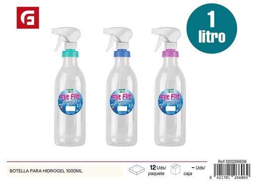 [120226606] Botella para hidrogel 1000ml - Pulverizador para casa
