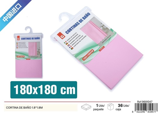 [9681047] Cortina de baño 1.8x1.8 m - Accesorios de baño