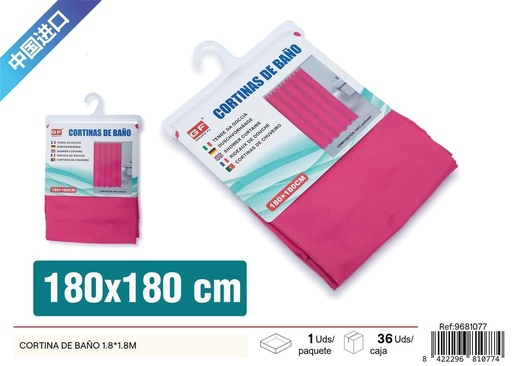 [9681077] Cortina de baño 90 g 1.8x1.8 m - Herramientas para el baño