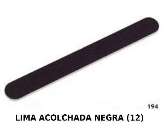 [8422608015606] Lima acolchada negra 12/U - Otros productos de uñas